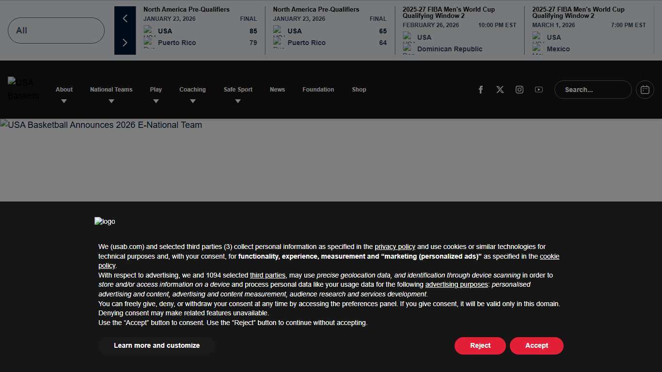 USA Basketball Announces 2026 E-National Team - USA Basketball