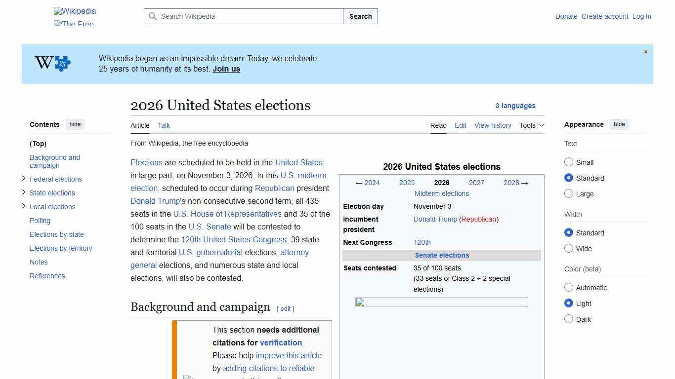 2026 United States elections - Wikipedia