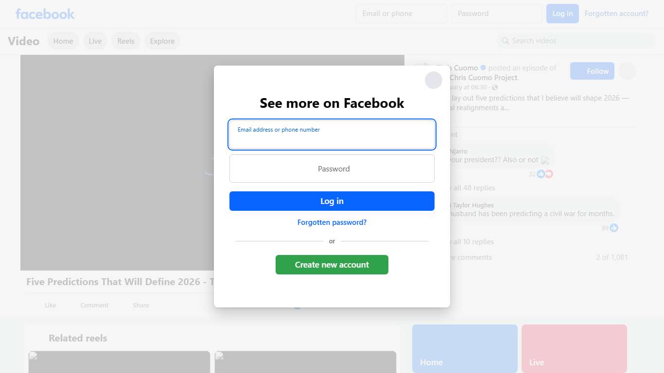 Join me as I lay out five predictions that I believe will shape 2026 — from political realignments and social media accountability to the kind of shock that could redefine how this country sees itself. Follow and subscribe to The Chris Cuomo Project on Apple Podcasts, Spotify, and YouTube for new episodes every Tuesday and Thursday: https://linktr.ee/cuomoproject Chris Cuomo Facebook
